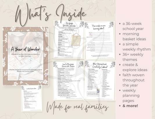 A Year of Wonder | A Supplemental Homeschool Guide