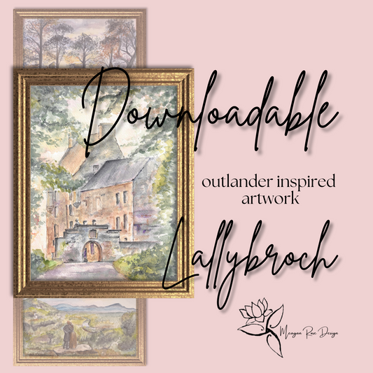 Lallybroch Watercolor Print | Digital Downloads | Outlander-Inspired Digital Download