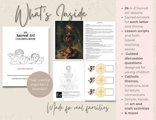 Sacred Art ABCs: A Catholic Art & Faith Curriculum for Children