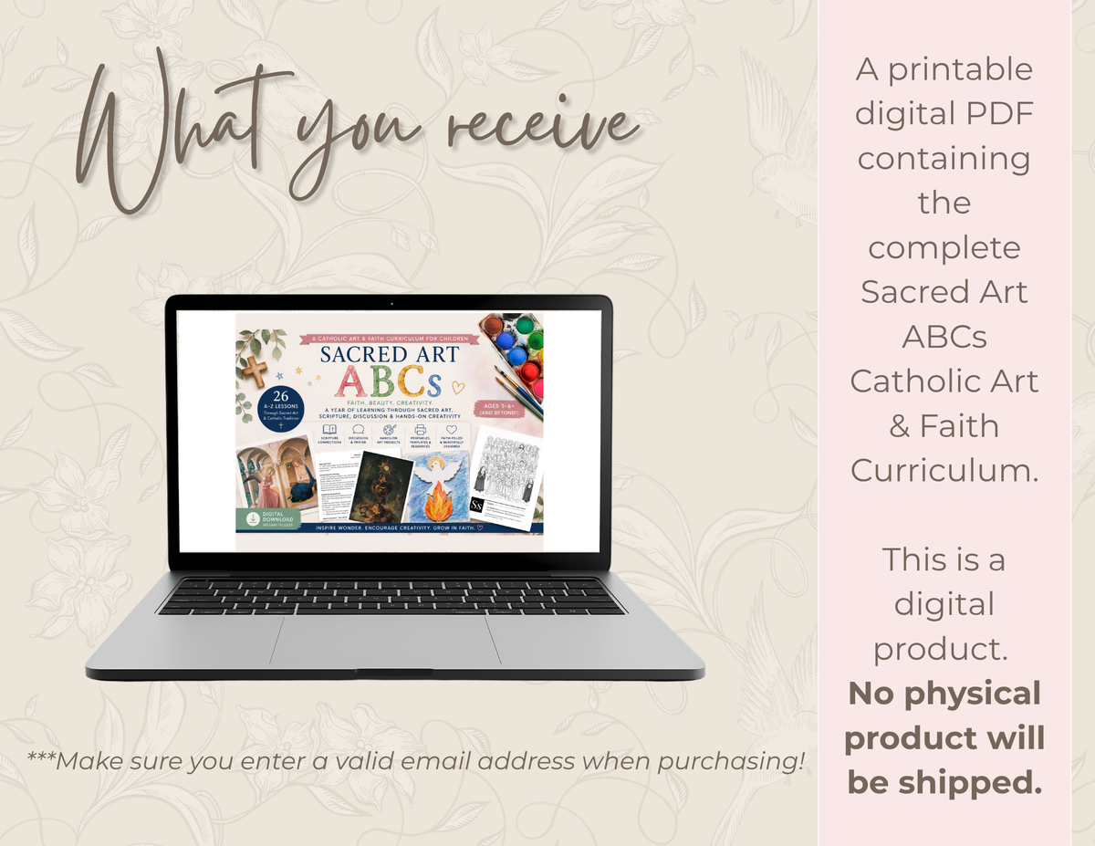 Sacred Art ABCs: A Catholic Art & Faith Curriculum for Children