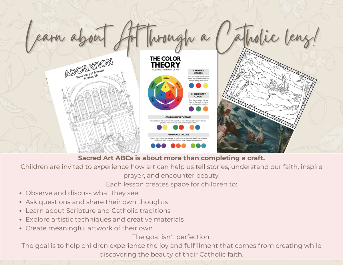 Sacred Art ABCs: A Catholic Art & Faith Curriculum for Children