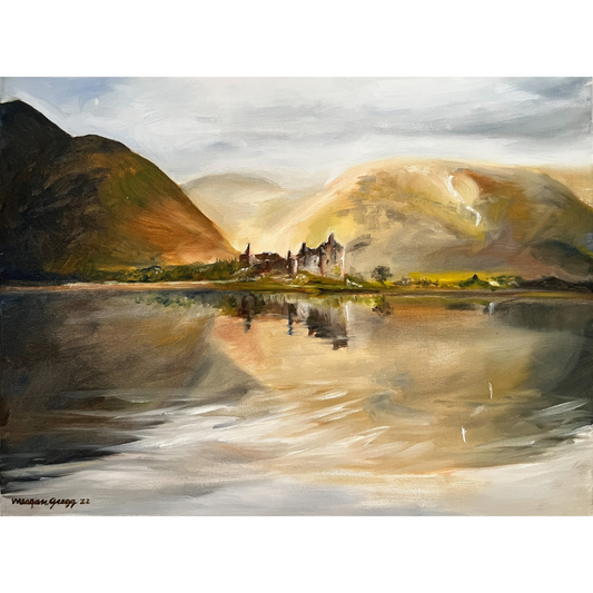 Stunning Landscape Art Print - Highland Reflections: Kilchurn Castle on Loch Awe - Meagan Rose Design